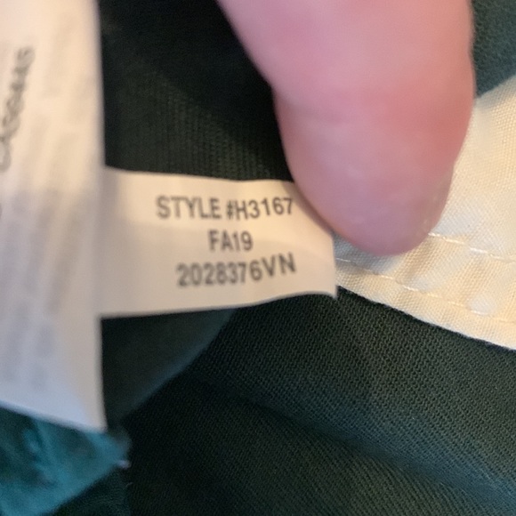 J. Crew Factory Dark Green Flex Slim Chinos Size 32/30 - Picture 9 of 10